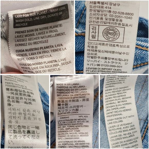 Levi's Women's Cotton Medium Wash Distressed High-Waisted Mom Jeans Size 24 - Picture 13 of 13